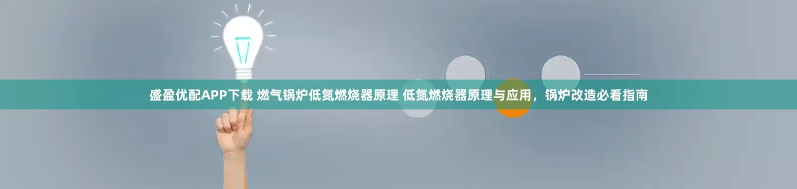 盛盈优配APP下载 燃气锅炉低氮燃烧器原理 低氮燃烧器原理与应用，锅炉改造必看指南
